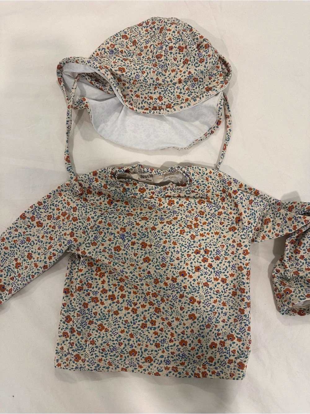 Zara Home Kids Floral Swim Guard and Hat